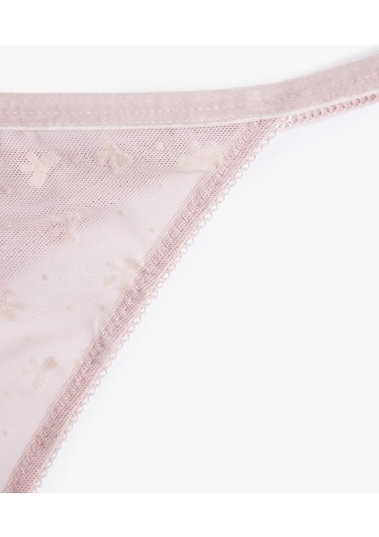 Dantel Detaylı Fiyonklu Çiçekli Tül String Külot (Aw 25) modelleri