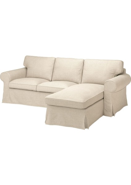 2'li Kanepe ve Uzanma Koltuğu, Kilanda Açık Bej