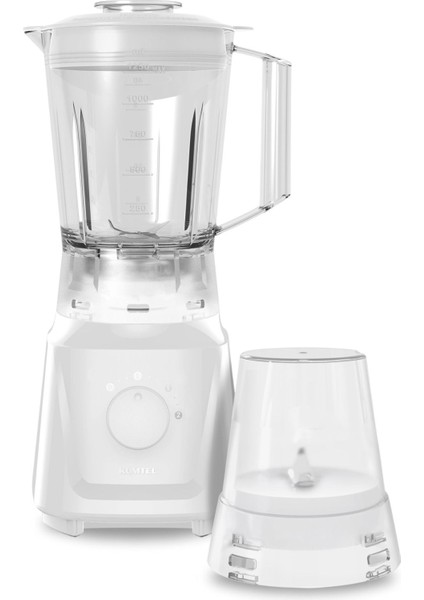 Beyaz Masa Blenderi ve Sürahili, Öğütücü Fonksiyonlu, Çok Amaçlı Kullanım