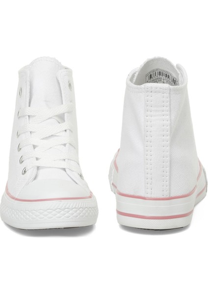 CONKES.F5FX Beyaz Kız Çocuk High Sneaker