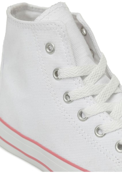 CONKES.F5FX Beyaz Kız Çocuk High Sneaker