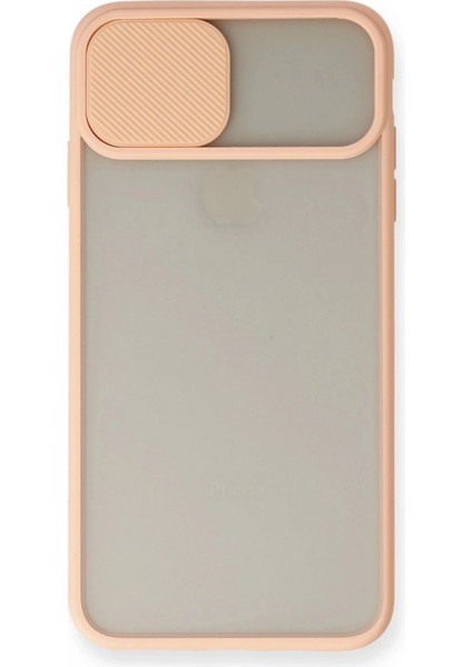 iPhone Xs Max Kılıf Palm Buzlu Kamera Sürgülü Silikon - Pembe fiyatları