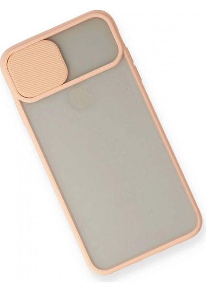 iPhone Xs Max Kılıf Palm Buzlu Kamera Sürgülü Silikon - Pembe modelleri
