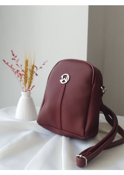 Mini Bordo Deri Günlük Kadın El, Omuz, Çapraz Çanta fırsatları