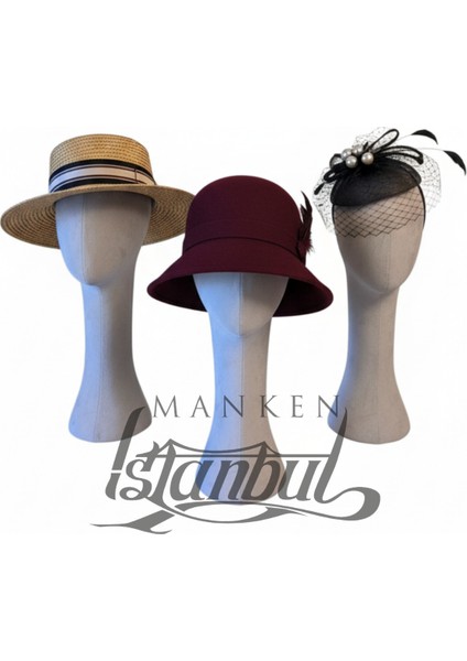 Süet Kumaş Uzun Kafa Mankeni Peruk Mankeni modelleri