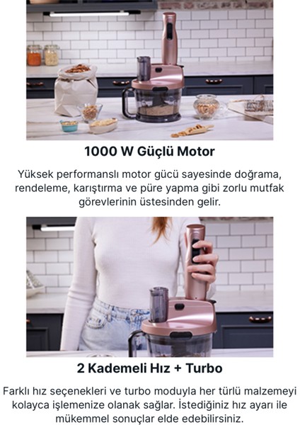 Parlak Altın Renkli 1000W Blender Seti, Buz Kırma, Çok Amaçlı Mutfak Robotu indirimleri