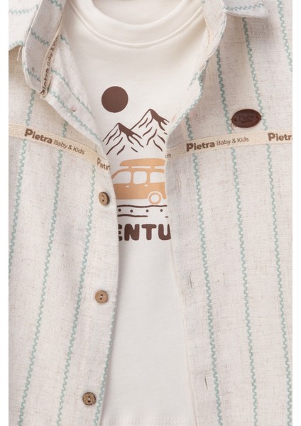 Araba BASKILI%100 Pamuk Müslin Kumaş Bebek ve Çocuk Erkek Üçlü Takım modelleri