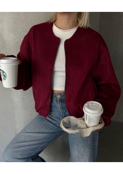 Kadın Balon Kol Kaşe Bomber Ceket fiyatları