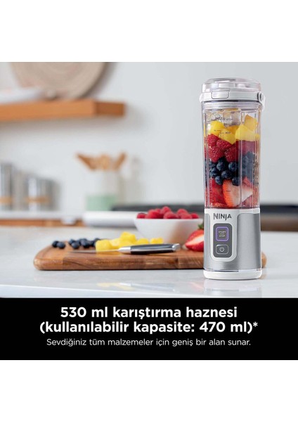 Taşınabilir Beyaz Blender, Pratik ve Hafif, Günlük Kullanım Için Idealdir indirimleri