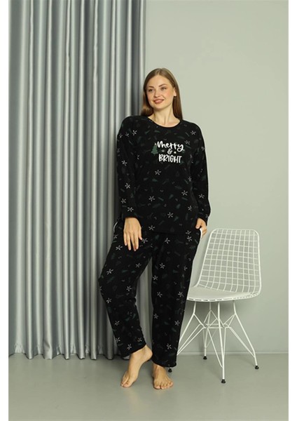 Polar Kadın Büyük Beden Pijama Takımı Siyah modelleri
