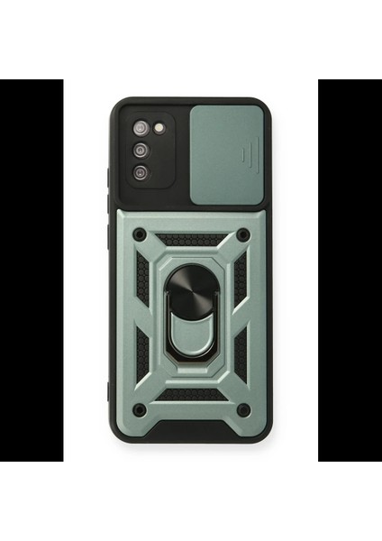 Samsung Galaxy A03S Kılıf Pars Lens Yüzüklü Silikon