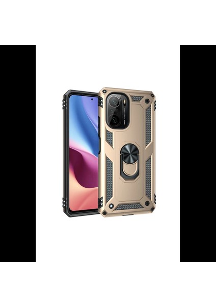 Xiaomi Poco F3 Kılıf Sofya Yüzüklü Silikon Kapak