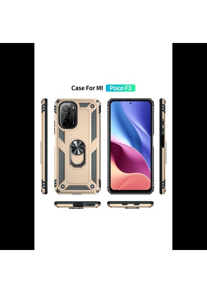 Xiaomi Poco F3 Kılıf Sofya Yüzüklü Silikon Kapak modelleri