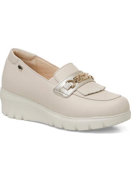 166010.Z5FX Bej Kadın Loafer