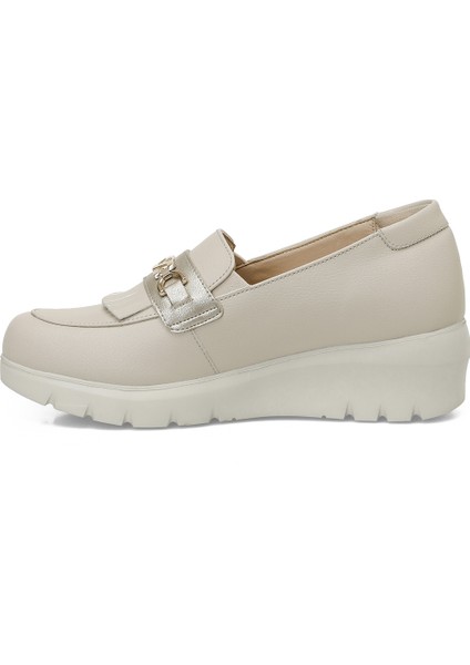 166010.Z5FX Bej Kadın Loafer