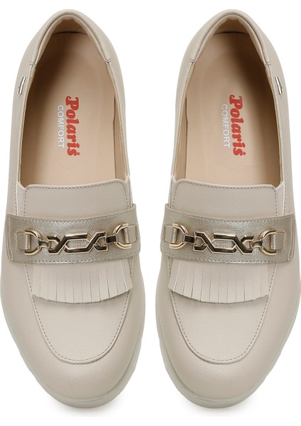 166010.Z5FX Bej Kadın Loafer