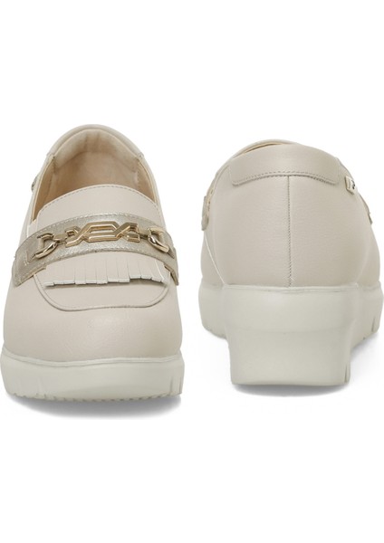 166010.Z5FX Bej Kadın Loafer