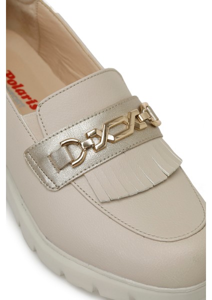 166010.Z5FX Bej Kadın Loafer