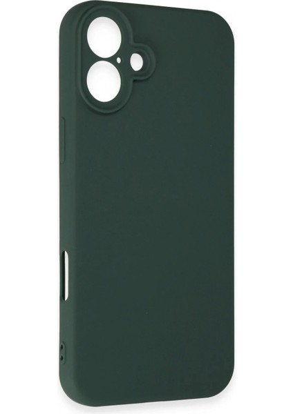 iPhone 16 Plus Kılıf First Silikon - Koyu Yeşil modelleri
