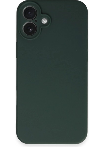 iPhone 16 Plus Kılıf First Silikon - Koyu Yeşil fırsatları