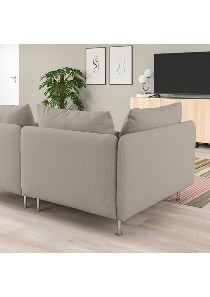 3'lü Kanepe, Fridtuna Açık Bej, Tek Kolçaklı modelleri