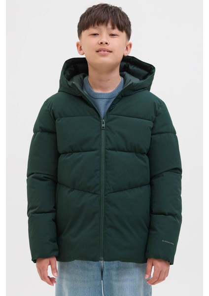 Jjglobal Puffer Jacket Jn Yeşil Erkek Çocuk Mont