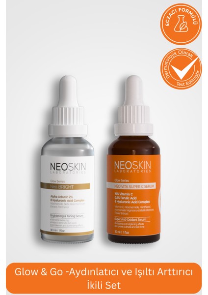 Glow & Go -Aydınlatıcı ve Işıltı Arttırıcı Ikili Set