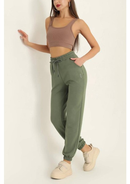 Oysho Modal Kumaş Jogger Kadın Eşofman Altı Iki Cepli Yüksel Bel Spor ve Günlük Kullanım