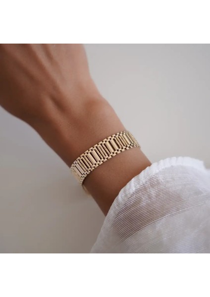 Medium Retro Kordon Altın Bileklik