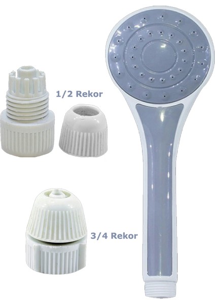 Spiral Duş Hortumu ve Seti Beyaz 1.5 Metre