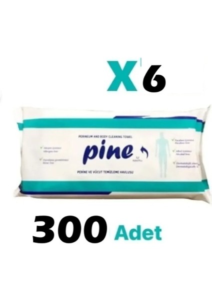 Perine ve Vücut Havlusu 50LI 6 Paket 300 Yaprak