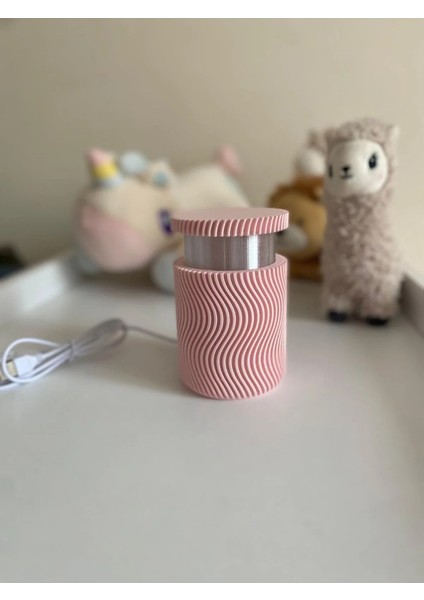 Dekoratif Masa & Gece Lambası – Taşınabilir, USB Kablolu-Pembe fiyatları