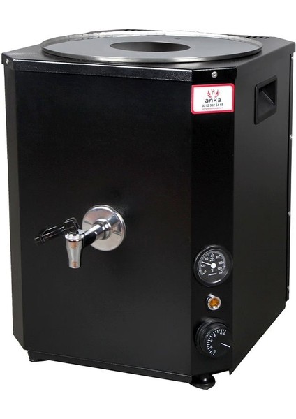 Mini Yeni Nesil Çay Makinası 1 Demlikli 5 Litre Siyah