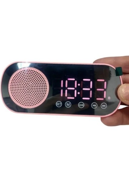 Akıllı Çalar Saat Fm Radyo Bt Modu Çift Alarm Şarj Edilebilir Pil Parlaklık Ayarlı Tasarım