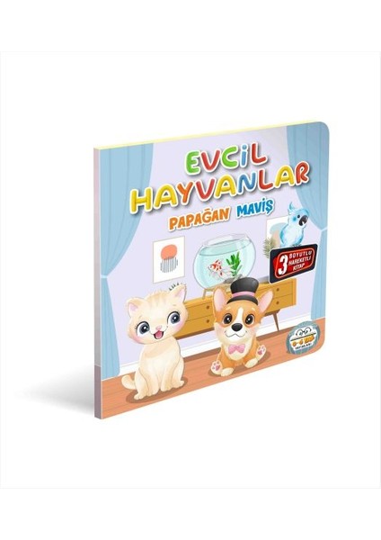 Evcil Hayvanlar Papağan Maviş 3 Boyutlu