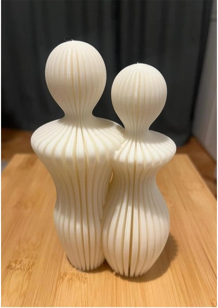 Çift Figürü — 14 cm | Minimal Modern Şık Çift & Aile Silueti, Romantik & Dekoratif Hediyelik modelleri