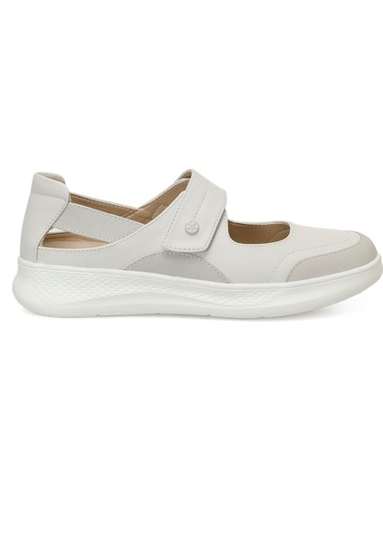 166763.Z5FX Ekru Kadın Comfort Ayakkabı