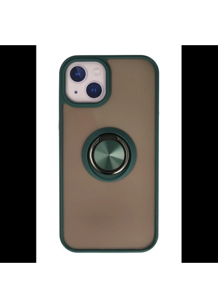 iPhone 13 Kılıf Montreal Yüzüklü Silikon Kapak