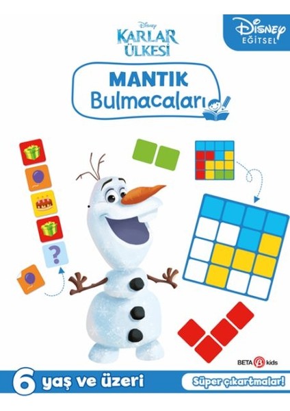 Disney Eğitsel Karlar Ülkesi Çıkartmalı Mantık Bulmacaları