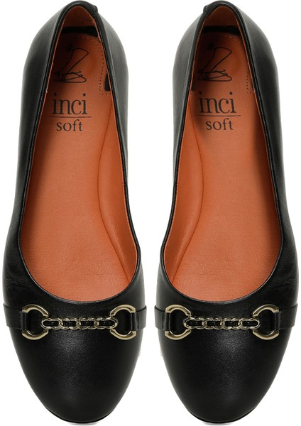 INCI BAMBERG 5FX Siyah Kadın Babet