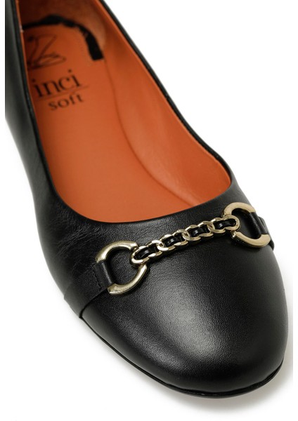 INCI BAMBERG 5FX Siyah Kadın Babet