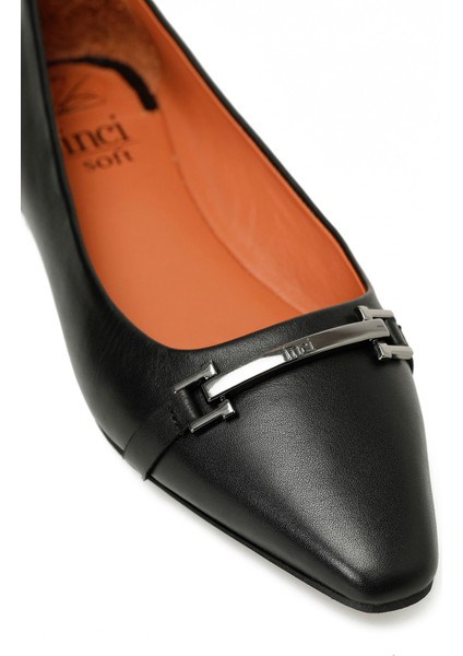 INCI ELVA 5FX Siyah Kadın Babet