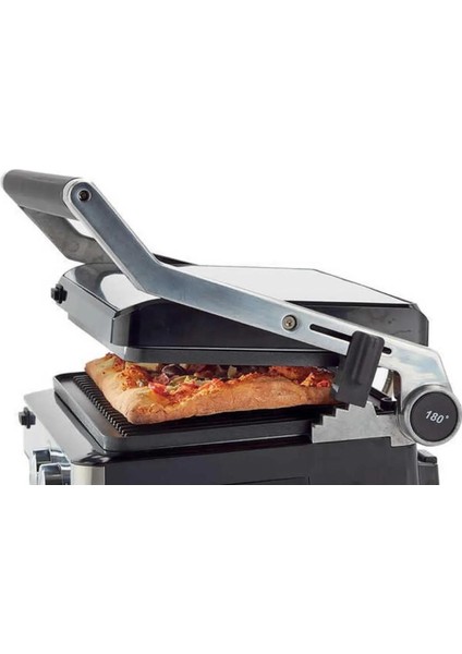 Gümüş Renkli 2000 W Isıtıcılı Tost ve Izgara Makinesi modelleri