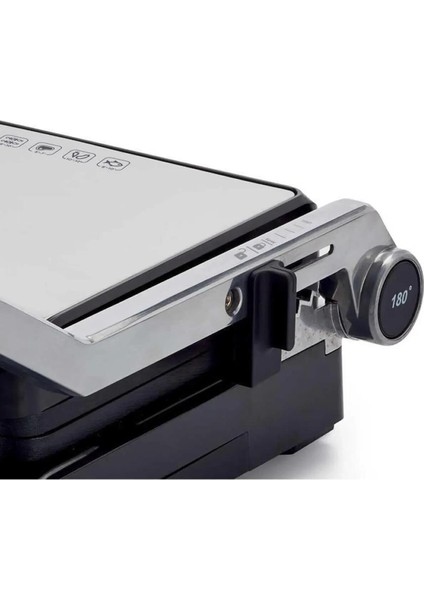 Gümüş Renkli 2000 W Isıtıcılı Tost ve Izgara Makinesi indirimleri