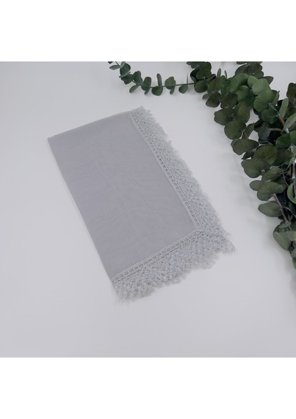 Kadın Anne Şifon Dantelli Iğne Oyalı Tesettür Namaz Mevlit Örtüsü ( Mevlit-Sünnet-Hac-Umre)