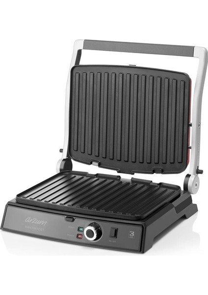 6 Dilim Kapasiteli Izgara ve Tost Makinesi, 2000W, Inox, Gri modelleri