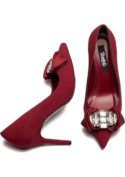 Özel Kesme Taş Tokalı Yüksek Topuklu Kadın Abiye Ayakkabı 115 modelleri