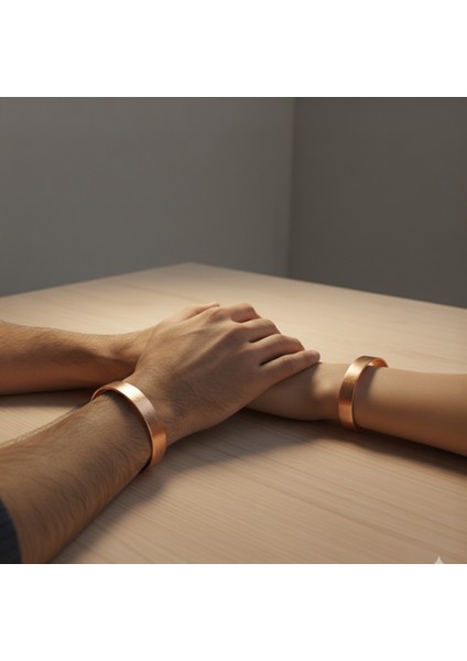 %100 Saf Bakır El Yapımı Sade Kelepçe Bileklik - Zindelik ve Denge - Doğal Takı - Minimalist Cuff