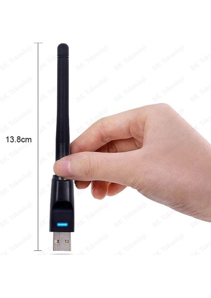 Yüksek Hızlı Antenli 300 Mbps Ip Uydu Alıcı Uyumlu USB Wifi Adaptör