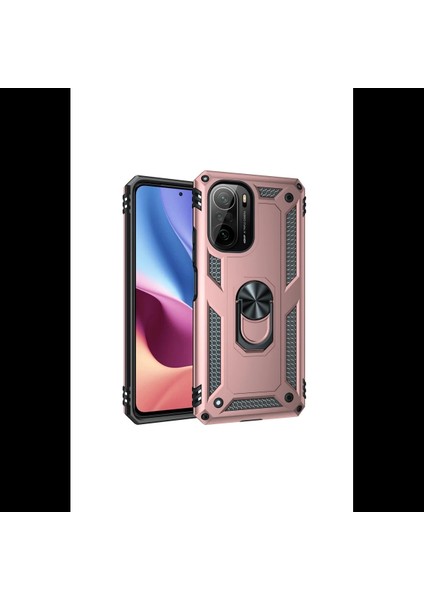 Xiaomi Poco F3 Kılıf Sofya Yüzüklü Silikon Kapak